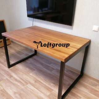 Дерев'яний стіл Лофт