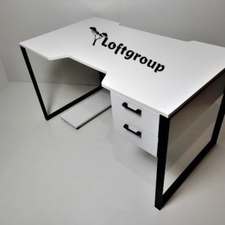 Компьютерный стол с ящиками в стиле Лофт