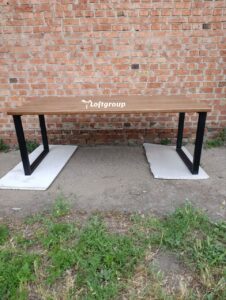 Письмовий стіл з масиву дерева лофт купити Київ, Харків, Льві