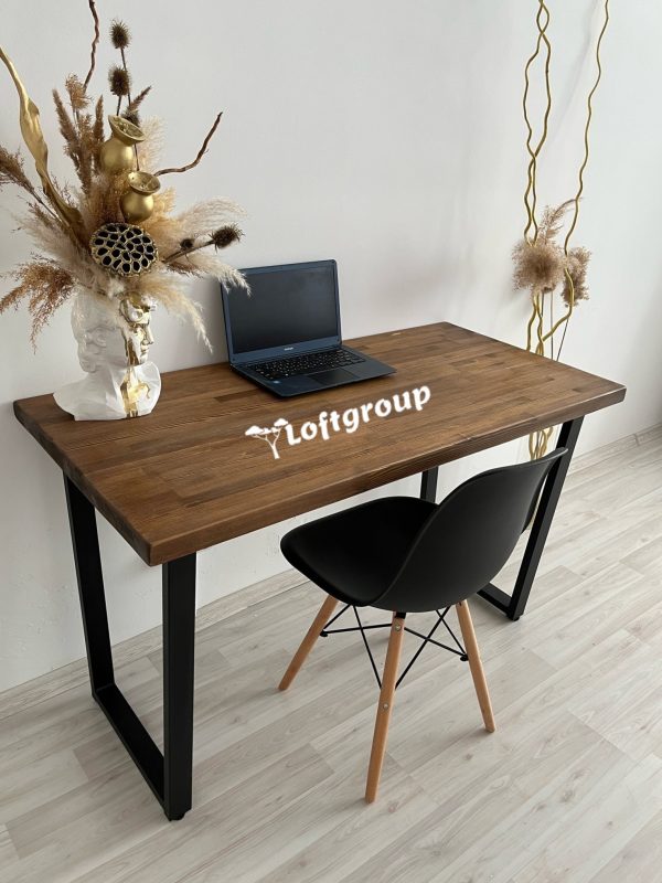 Письменный стол из массива дерева лофт
