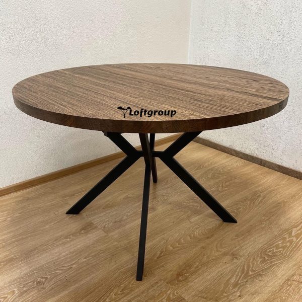 Дерев'яний круглий стіл 100 см