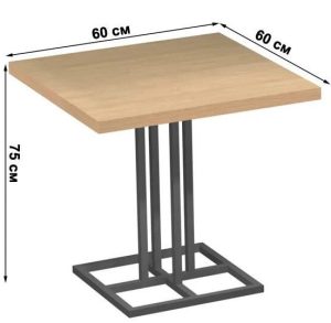 Стіл у стилі Лофт Квадратний купити Київ, Харків