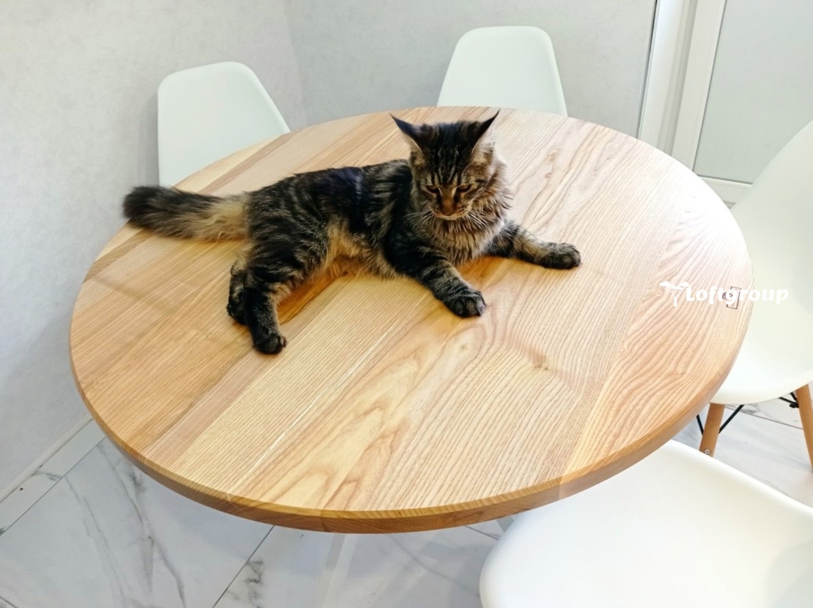 Купить круглый стол из дерева