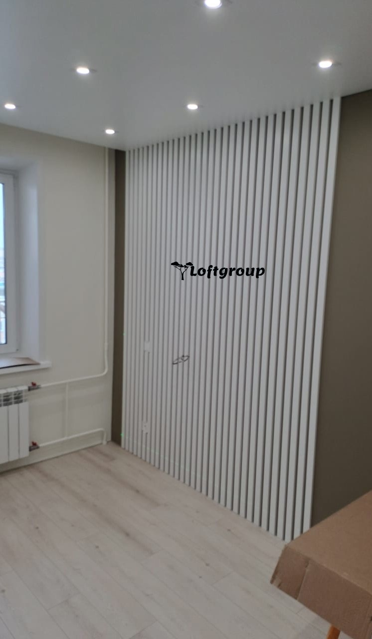 Стеновые декоративные рейки из МДФ шпонированные | Loftgroup