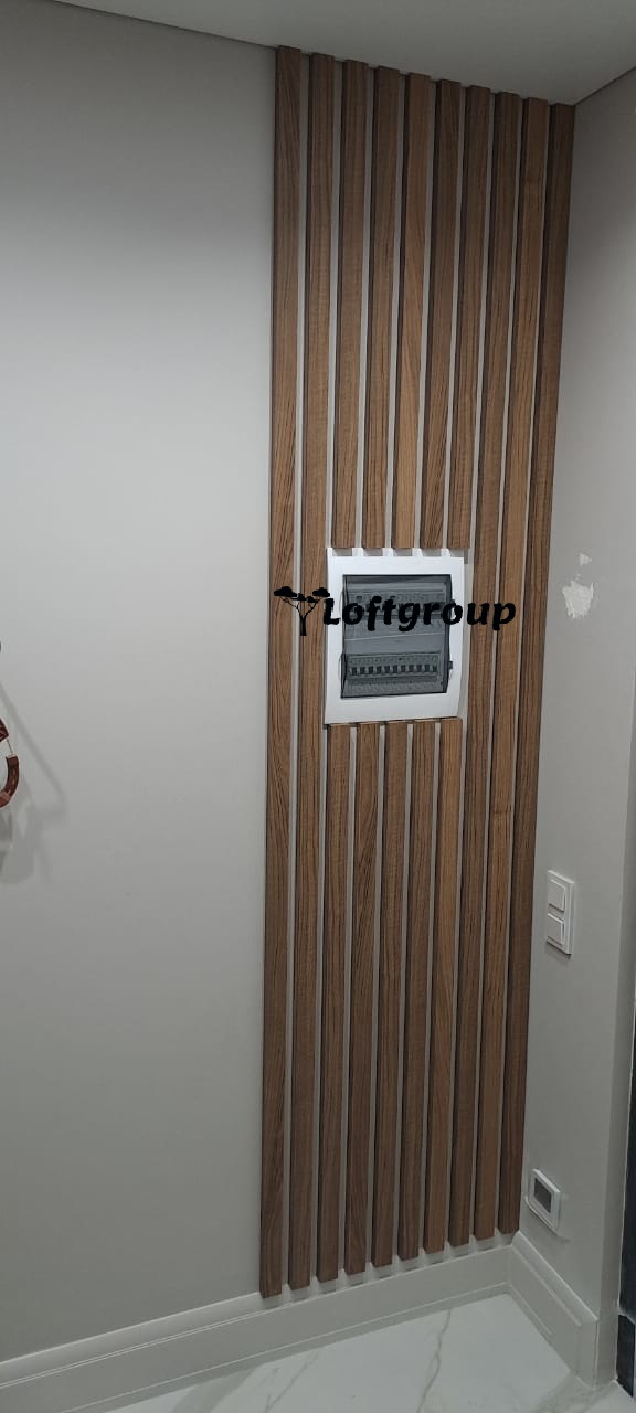 Стеновые декоративные рейки из МДФ шпонированные | Loftgroup