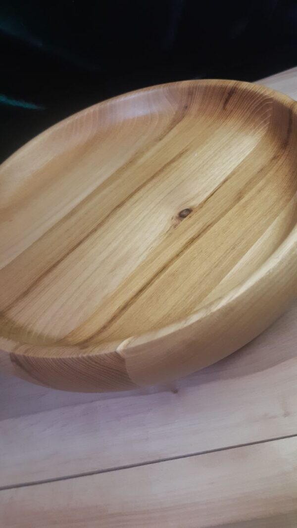 Дерев'яна тарілка для шашлика