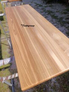 Столешница на заказ для компьютерного стола из дерева дуба, ясеня, сосны купить Киев, Одесса, Харьков