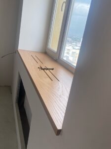 Подоконник с отверстиями для радиатора отопления купить Киев, Харьков, Одесса